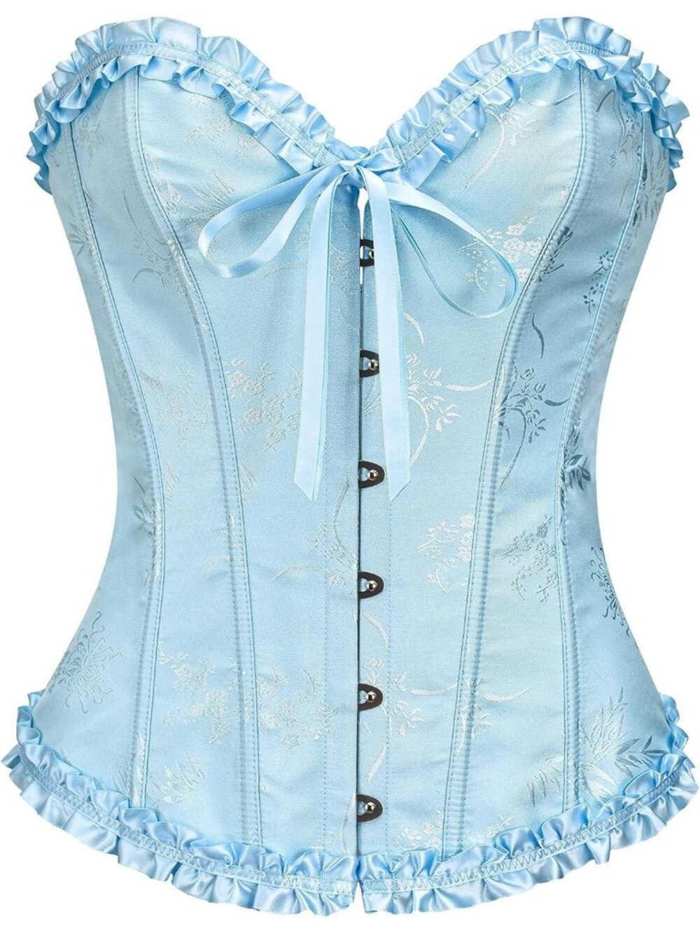 Women's Blue Bustier Shapewear Lingerie Halloween Waist Push Up Corset Tops